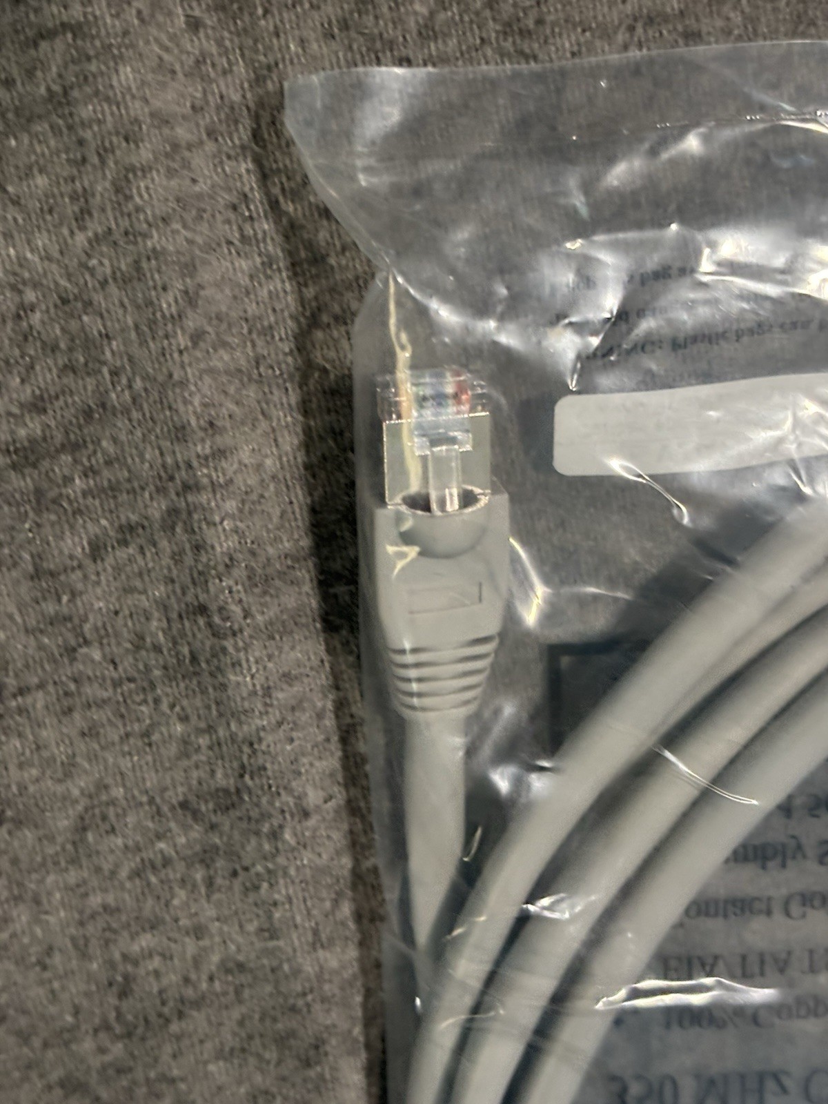 CRESTRON RJ-45 Ethernet Patch Cable Male to Male 7 ft Gray Round CBL-CAT5E-7