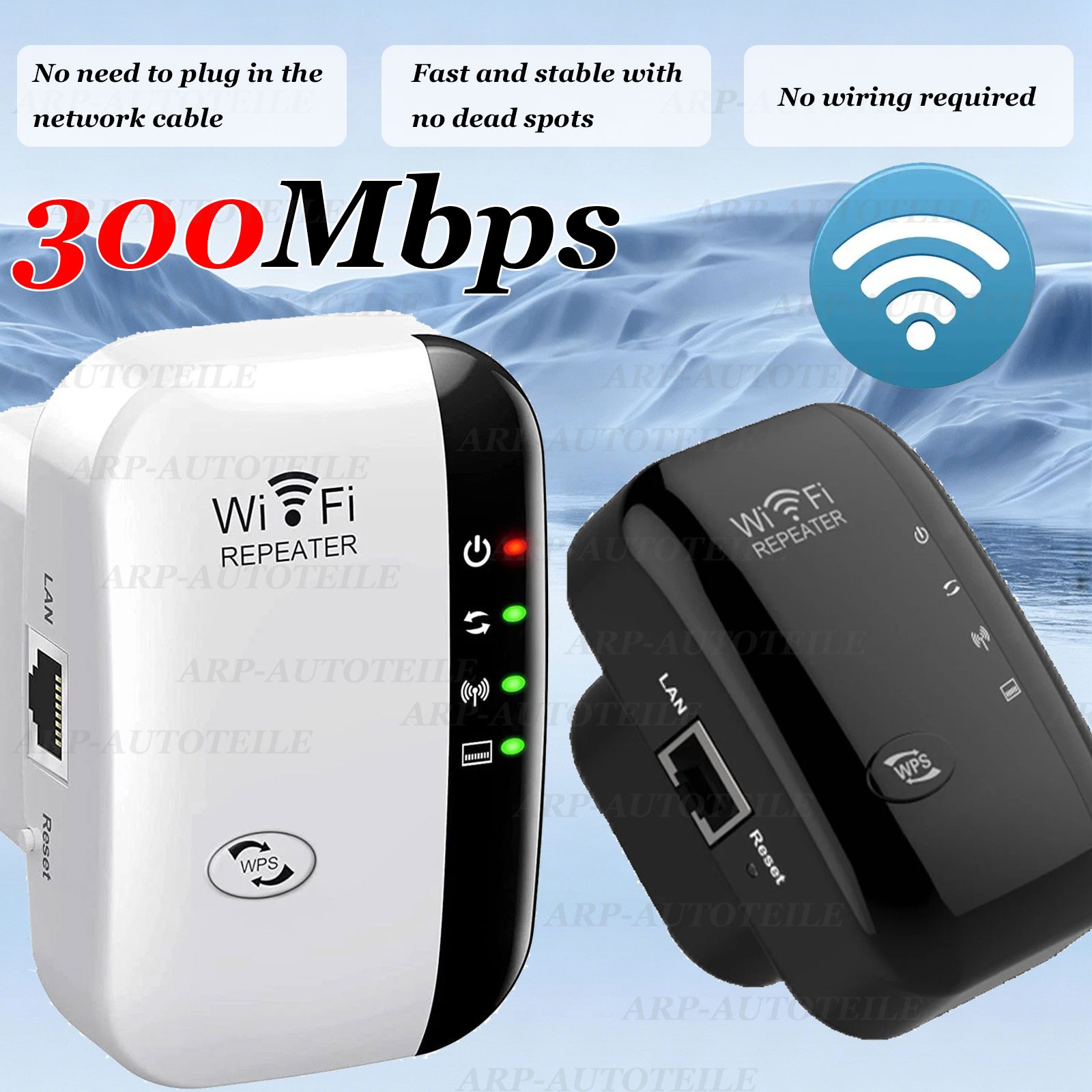 WiFi Range Extender Internet Booster Wireless Signal Repeater Amplifier