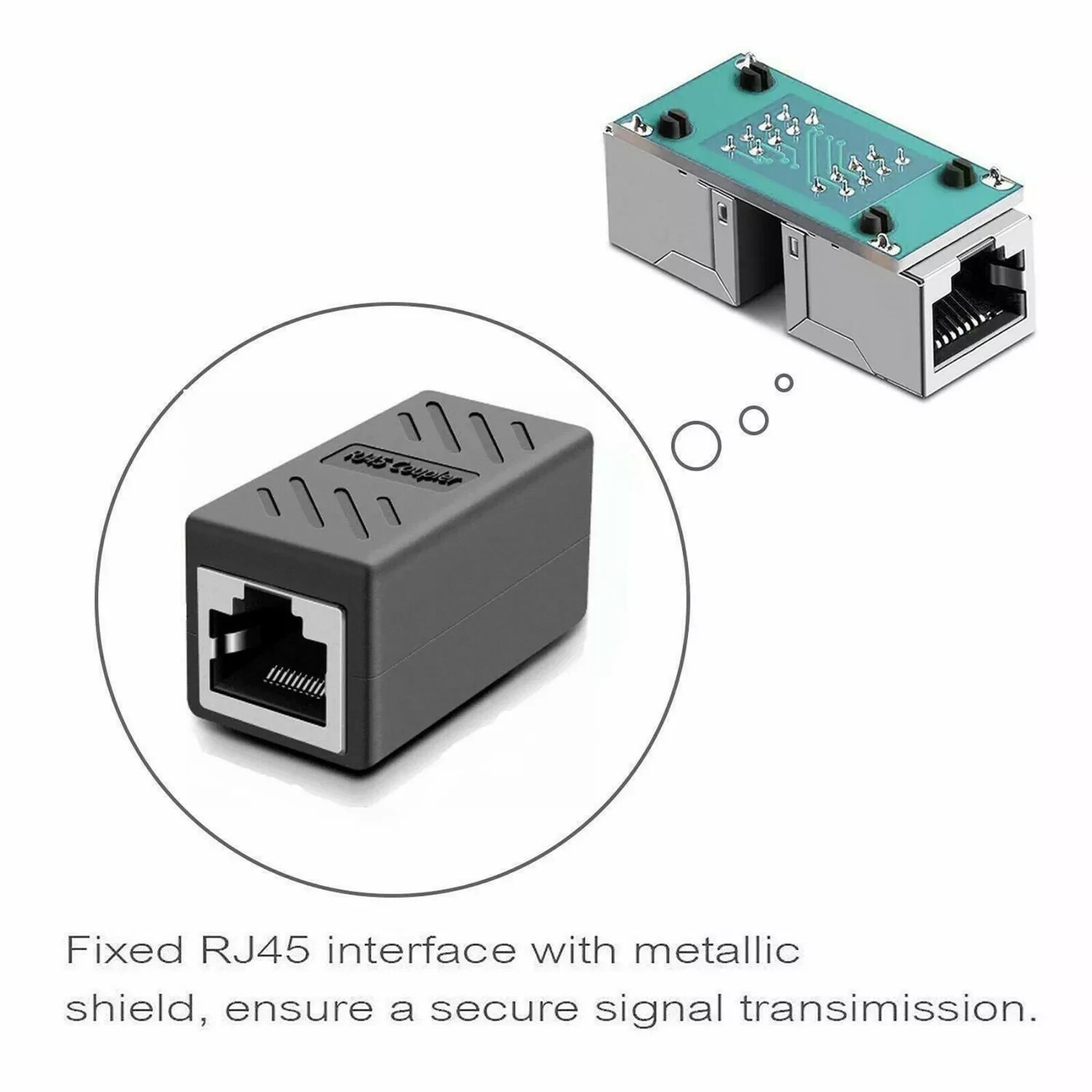 RJ45 Inline Coupler Cat7 Cat6 Cat5e Cat5 Ethernet LAN Network Cable Adapter Lot