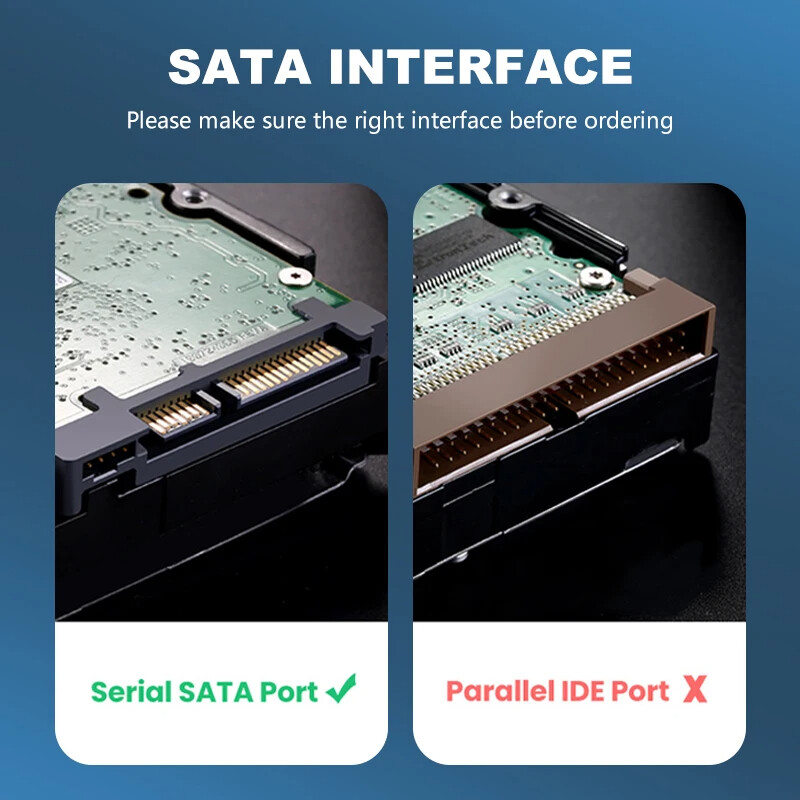 USB 3.0 to SATA External Hard Drive Reader 2.5″ 3.5″ HDD SSD Power adapter LOT