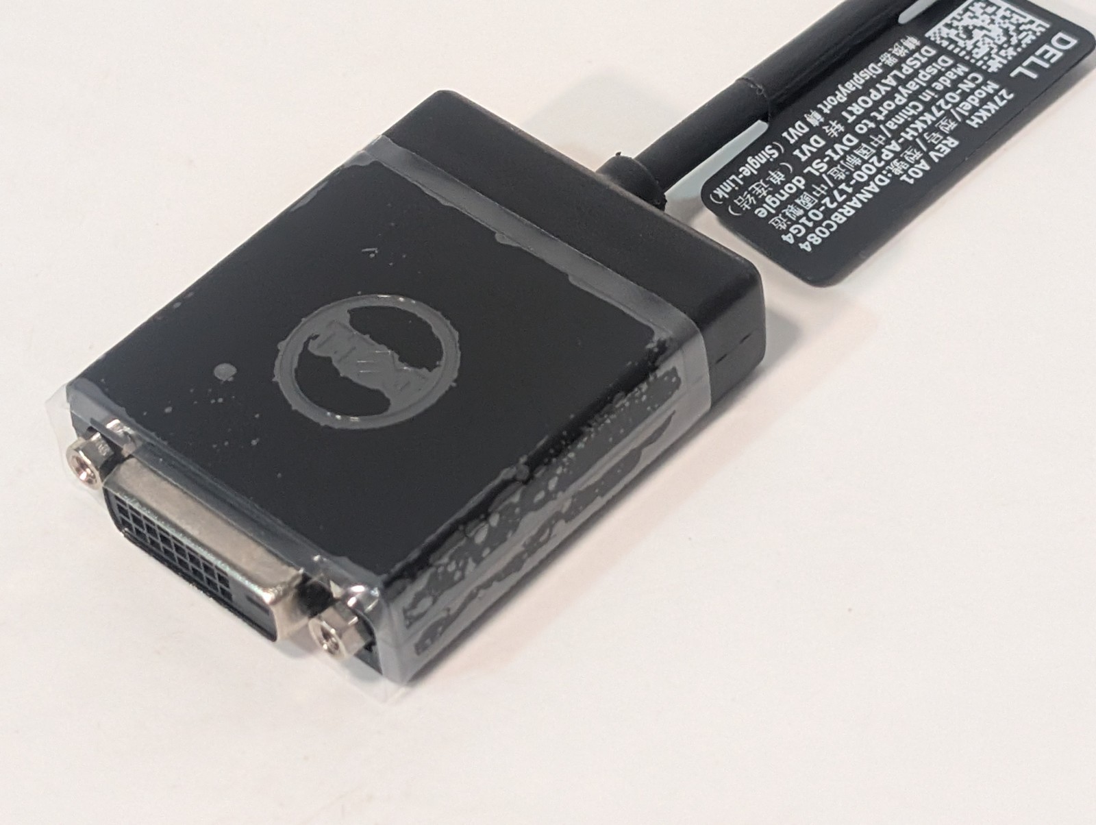 Lot of 4 Dell Adapter  Converter Dongles, (Qty 2) 857GH and (Qty 2) 027KKH