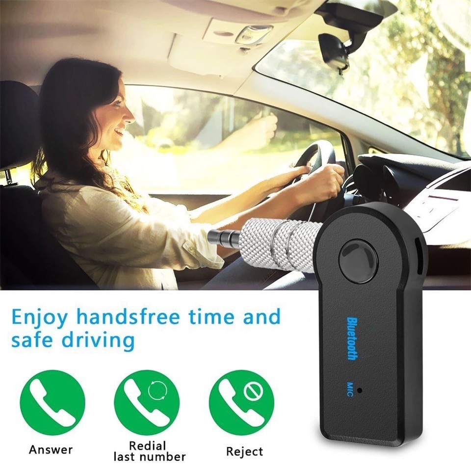 Wireless Bluetooth 3.5mm AUX Audio Stereo Music Car Receiver Adapter
