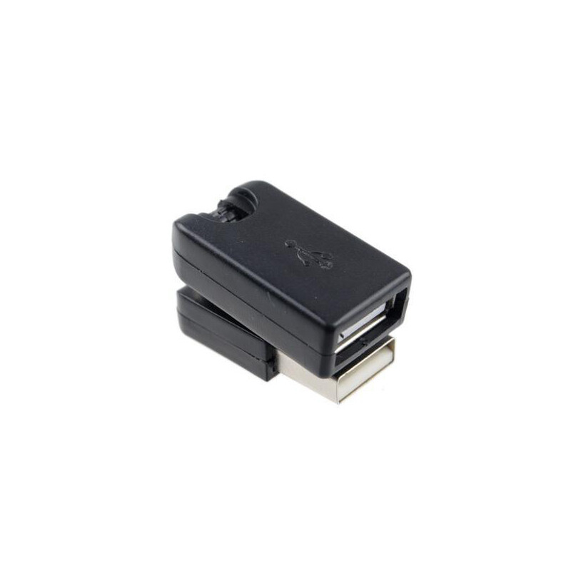 USB 2.0 Male Female 360° Rotation Angle Adapter Connector Charger Extension