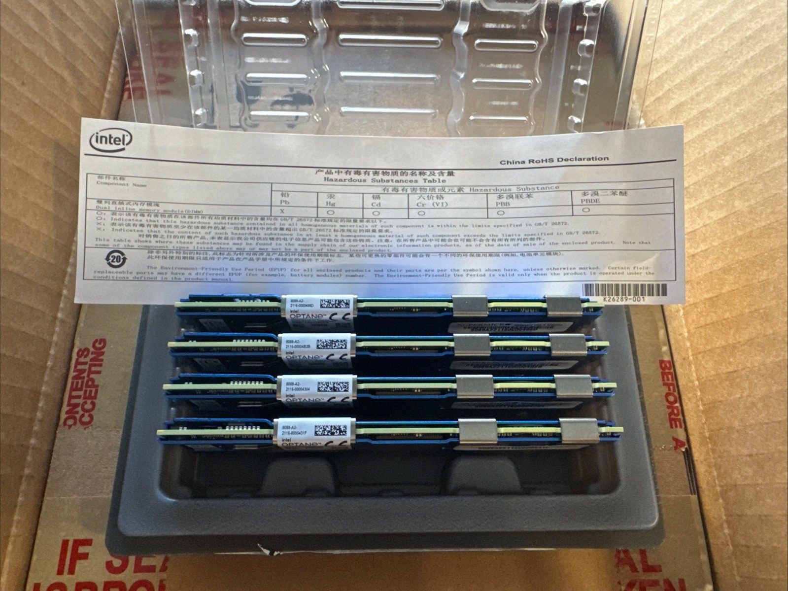 NMB1XXD128GPS Intel Optane 1X 128GB DDR4 PC4-3200 DCPMM Persistent Server Memory