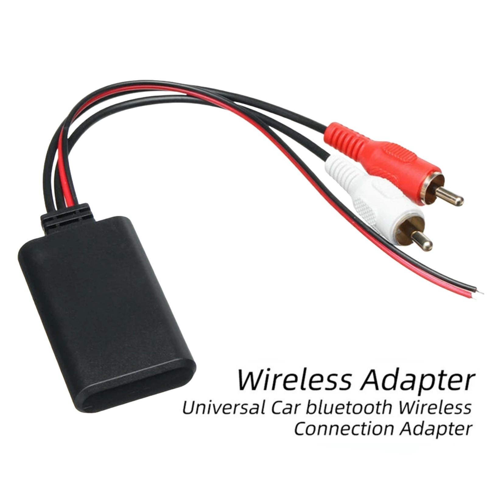 5-12V Car Bluetooth 5.0 Module 2RCA AUX Cable Adapter Audio Radio Stereo