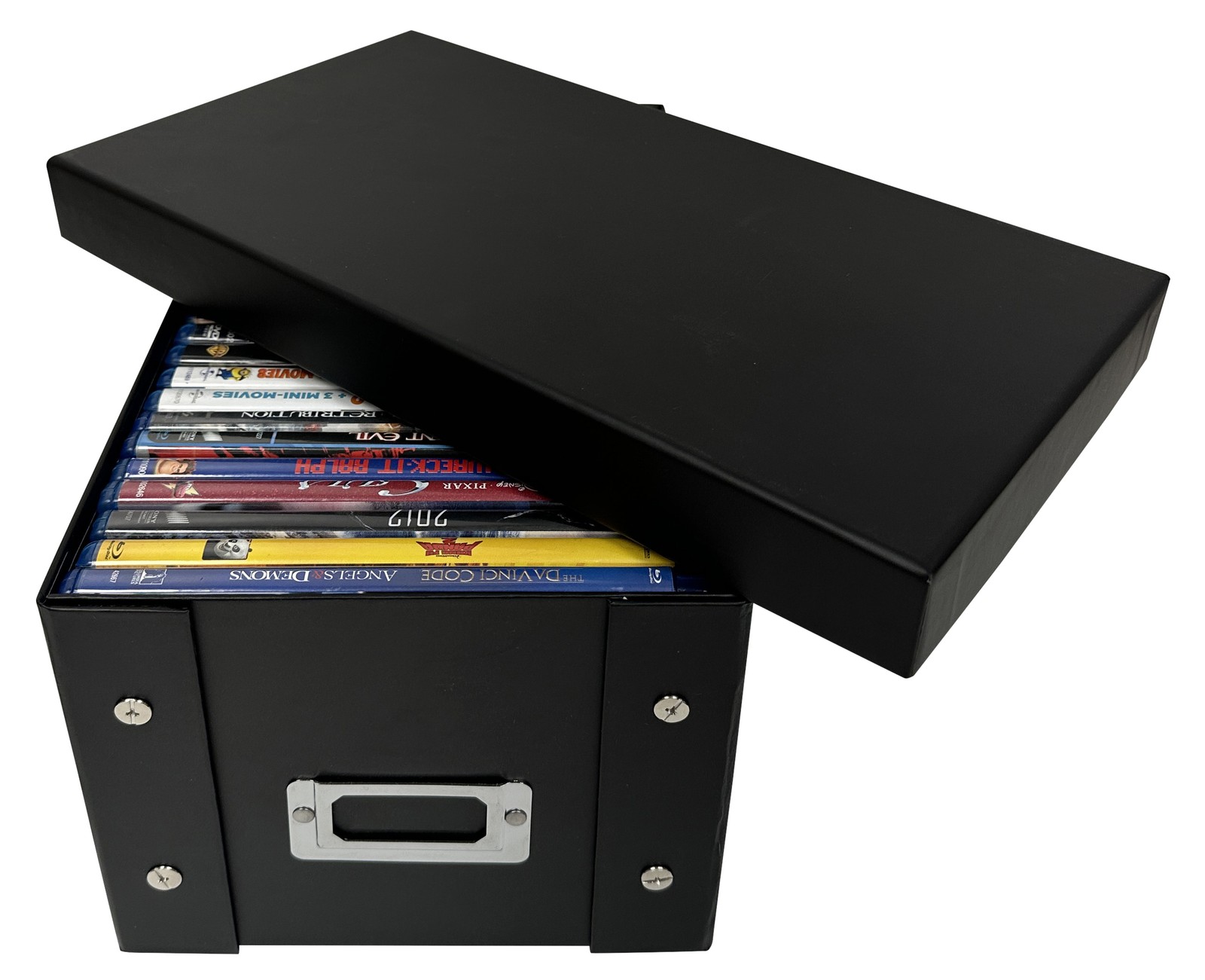 CheckOutStore Black Blu-ray Cases Storage Box (Holds 25 Cases) Lot