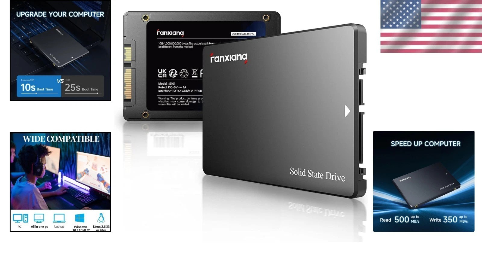 Upgrade Your Laptop with S101 128GB SSD – 550MB/s for Instant Performance