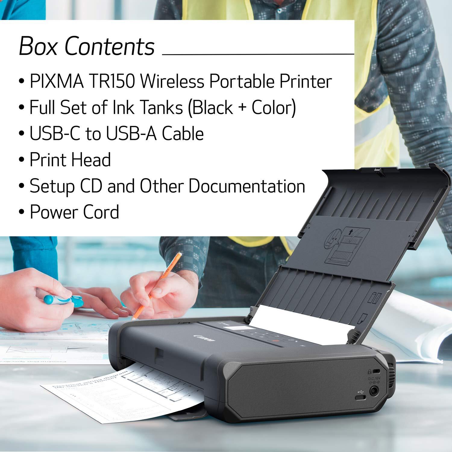 Canon PIXMA TR160 Wireless Color Portable Print Only Inkjet Printer