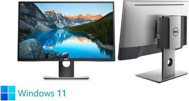 Dell 24 in Monitor Desktop PC- i5-8500T 32 GB DDR4 128GB SSD W11 Pro
