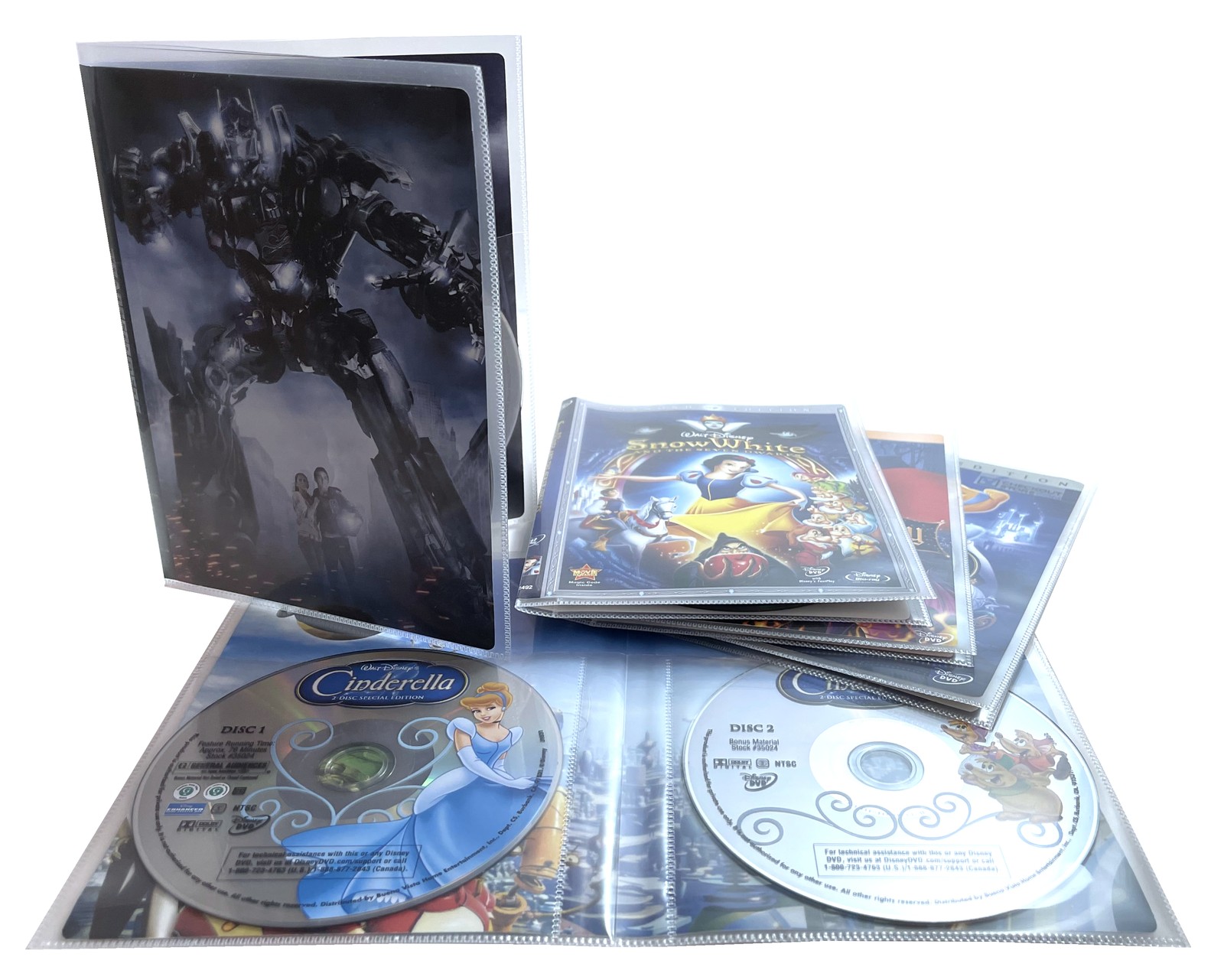 CheckOutStore Clear 2 Disc CPP Full Cover Sleeve & DVD Booklet Lot