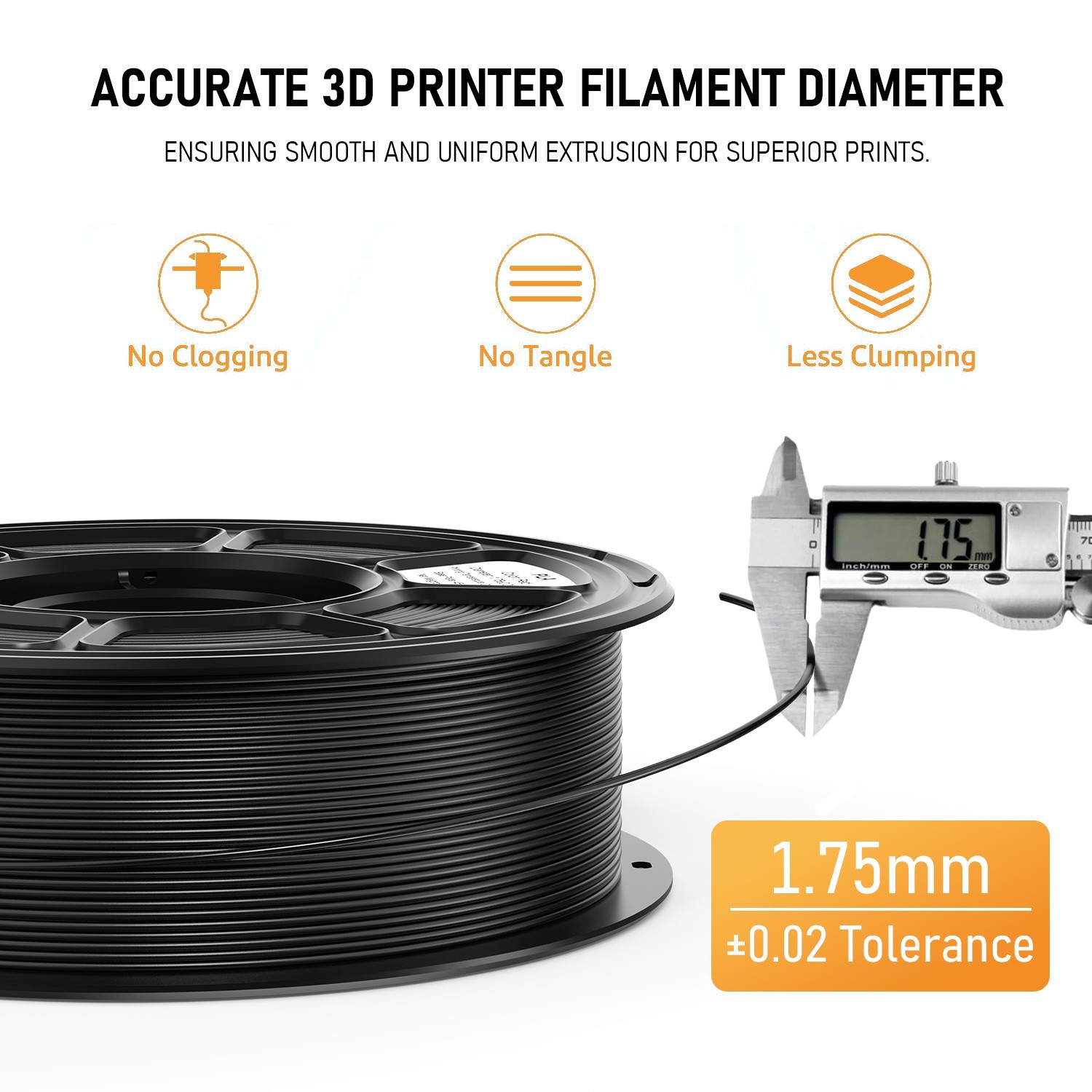 FILAZOO 5pcs Wholesale 3D Printer Filament 1KG PLA 1.75mm PLA Filament