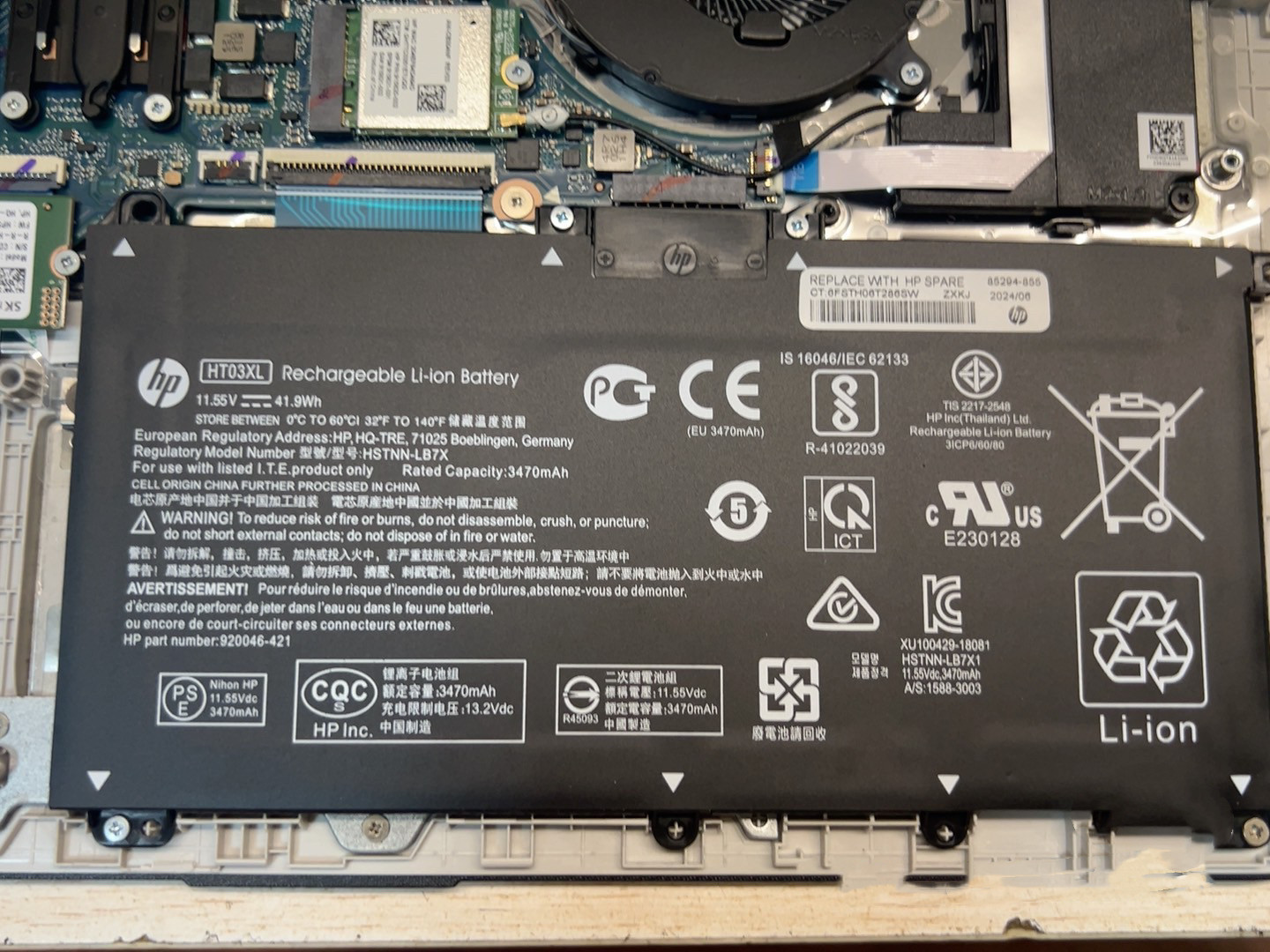 Genuine 41.9WH HT03XL Battery for HP Pavilion L11421-2C2 L11119-855 15-CS 15-DA