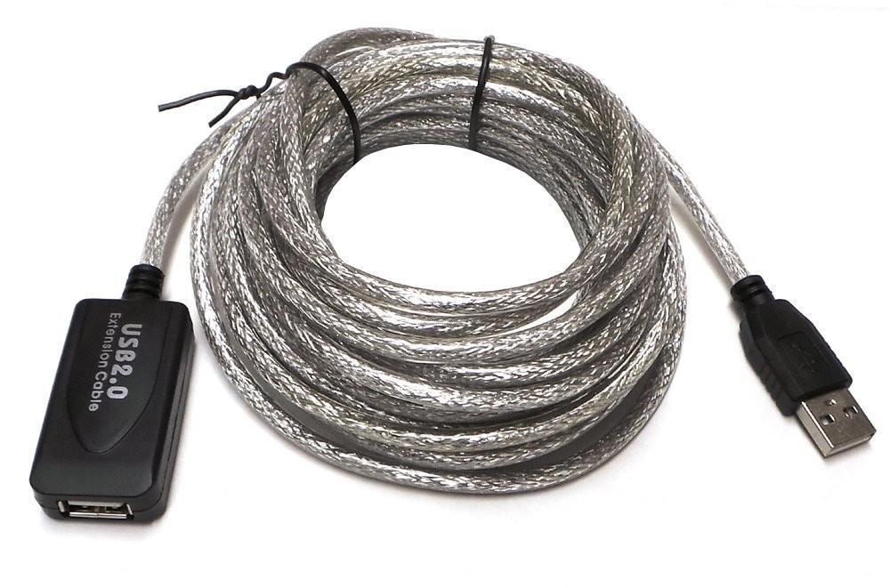 25ft 8M USB 2.0 A Male to Female Active Extension/Repeater Cable Kinect PS3 NEW