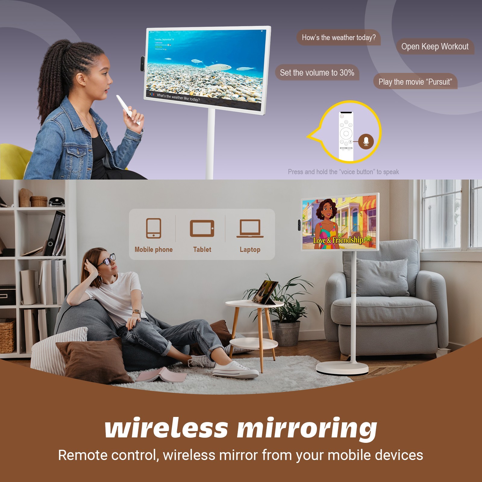 ApoloSign 32″ UHD 4K Smart Portable TV Touch Screen Monitor (Factory Restored)