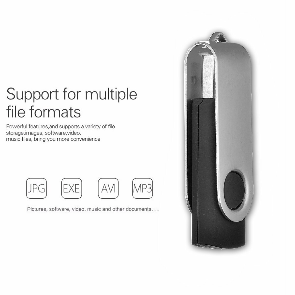 4GB USB 2.0 Flash Drive Memory Stick Swivel Thumb Drive Stick Pen Drive Lot