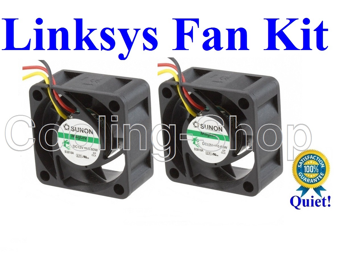 2x Replacement Sunon fans for Cisco SFE2000P PoE Switch Low Noise Level