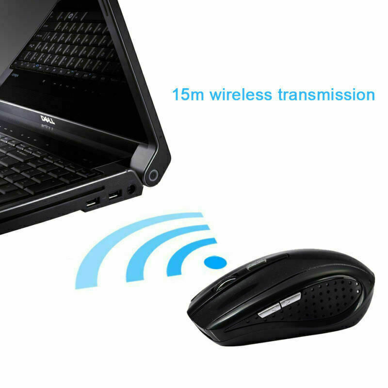 2 Wireless Optical Mouse Mice & USB Receiver For PC Laptop Computer DPI 2.4GHz