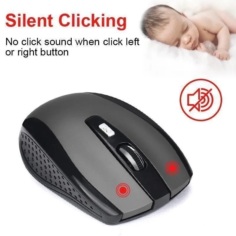 2 Wireless Optical Mouse Mice 2.4GHz USB Receiver For Laptop PC Computer DPI USA
