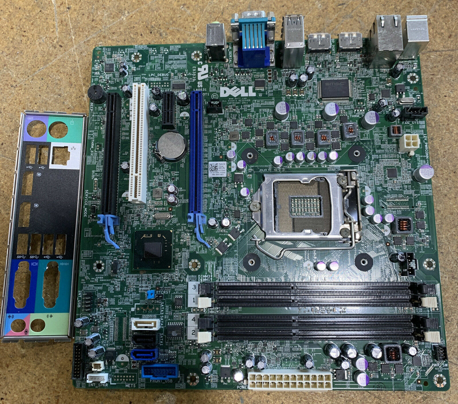 Dell Optiplex 7010 MT/DT Motherboard w/ I/O Shield KRC95 GY6Y8 M9KCM 773VG KV62T