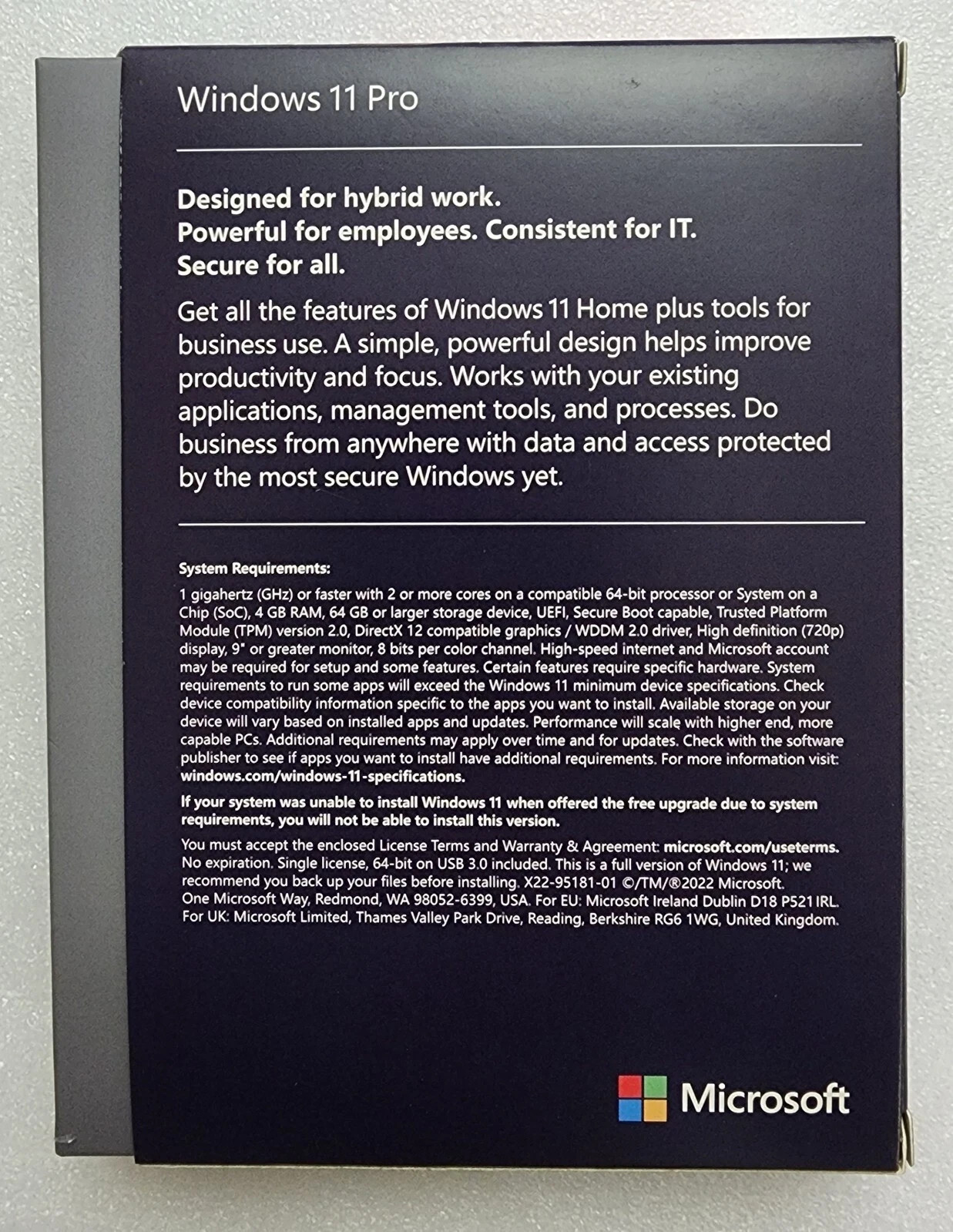 Microsoft Windows 11 Professional 64-Bit – USB Drive – New Sealed Retail Package
