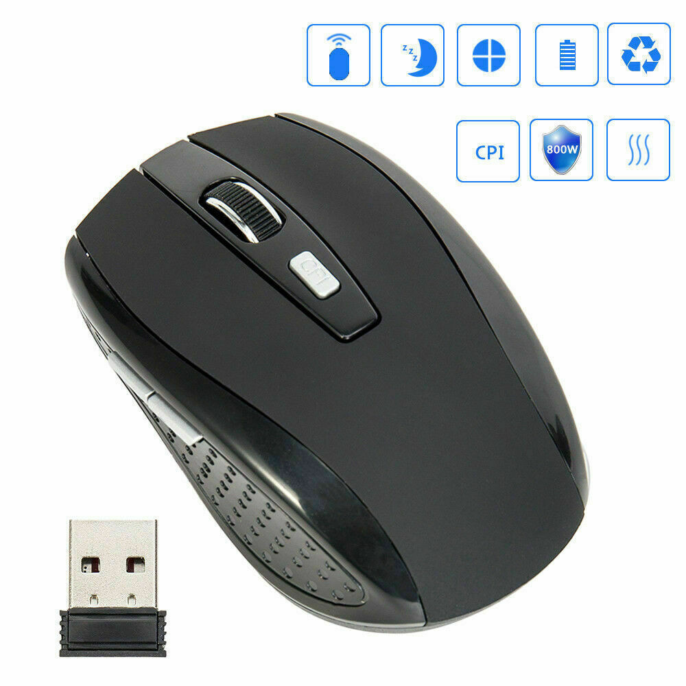 2.4GHz Wireless Optical Mouse Mice & USB Receiver For PC Laptop Computer DPI USA