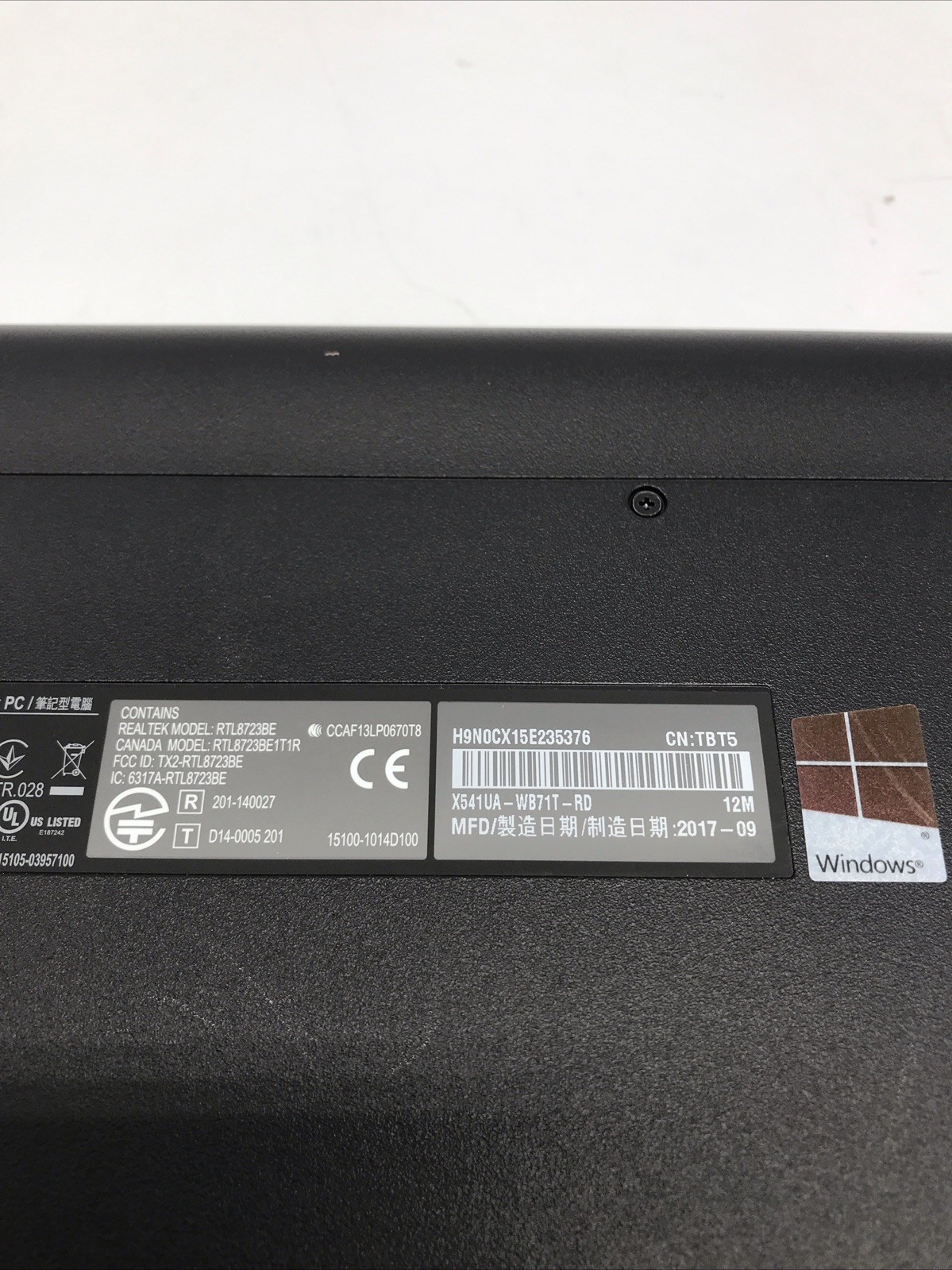 ASUS X541UAK Notebook PC Red WiFi 15.6″ 8GB 1TB Intel i7 Windows 10 Home – Good