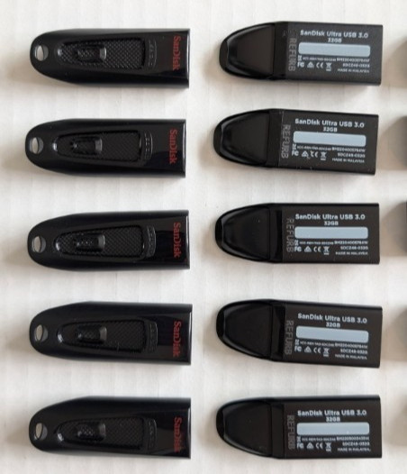 Lot of 20 SanDisk 32GB Ultra USB Flash Drive 3.0 SDCZ48-032G