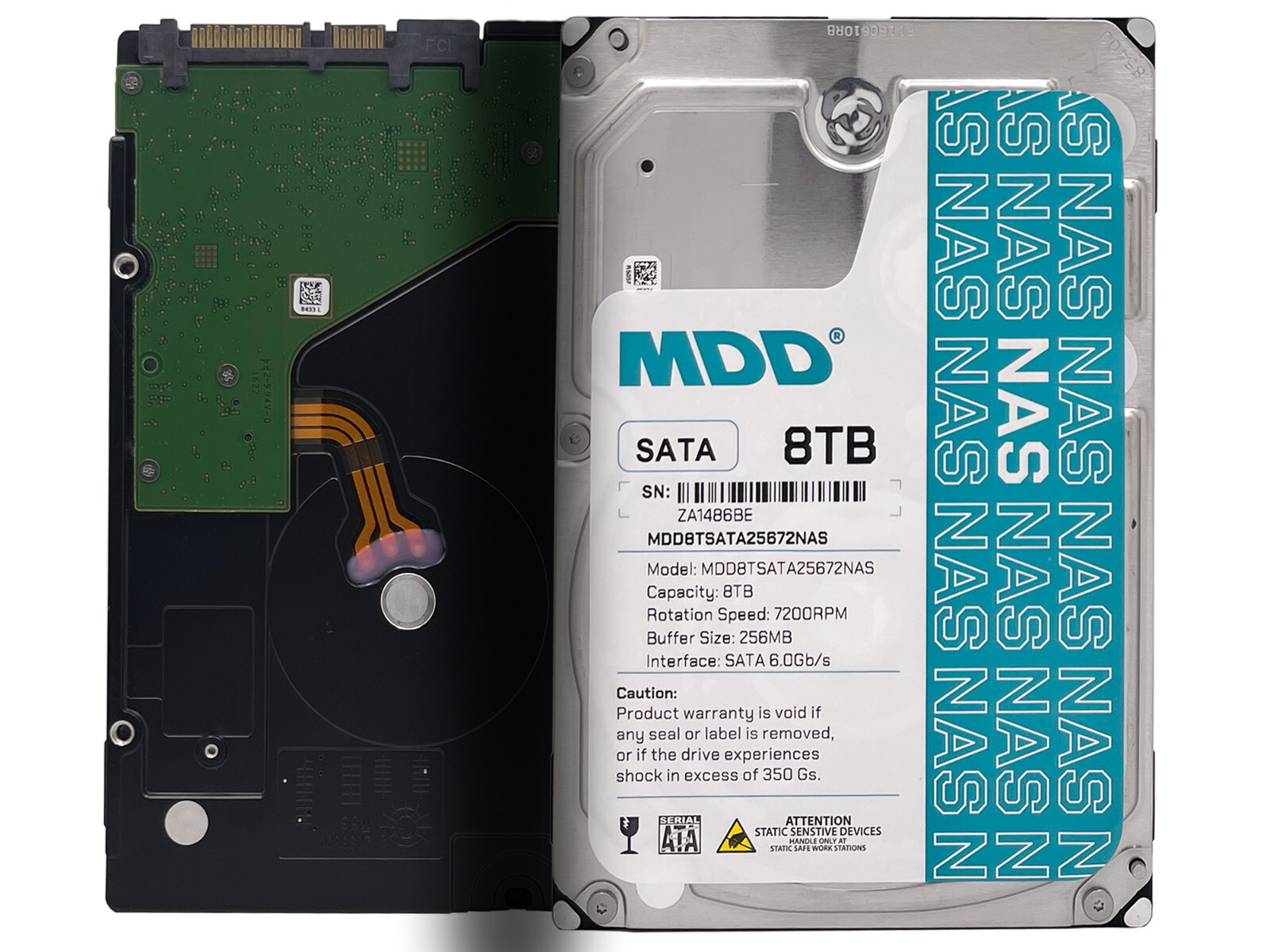 MDD 8TB 7200RPM 256MB Cache SATA 6.0Gb/s 3.5″ NAS Hard Drive – 3 Year Warranty