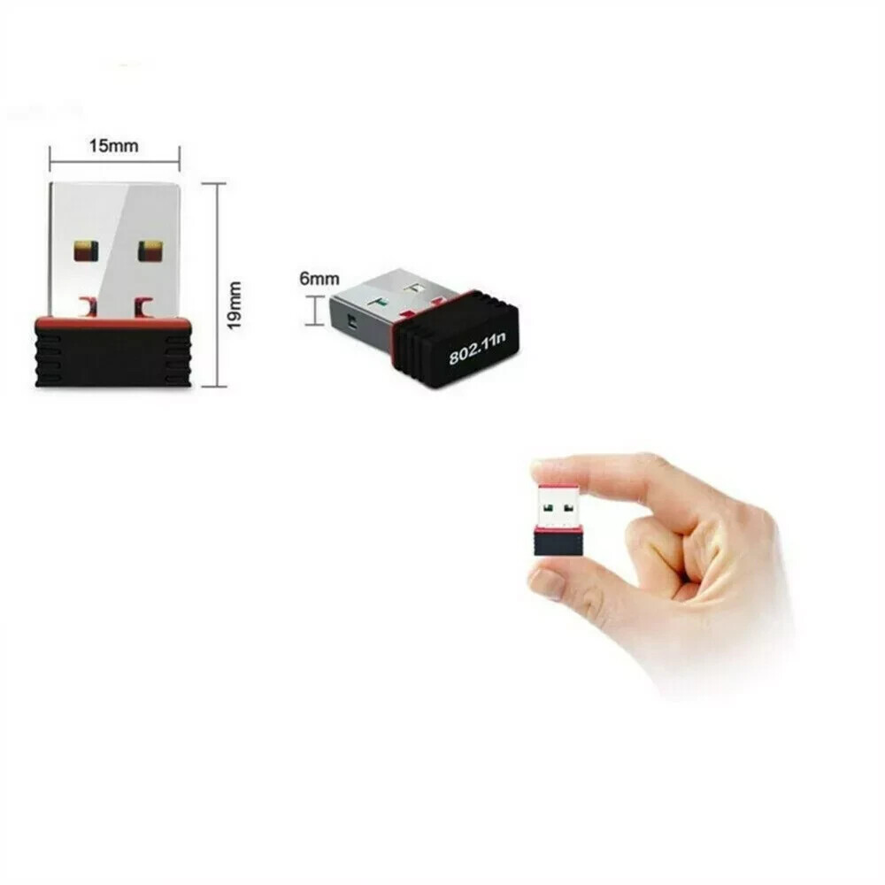NEW Realtek RTL8188ETV USB WiFi 802.11B/G/N Adapter Mini Wireless Network dongle