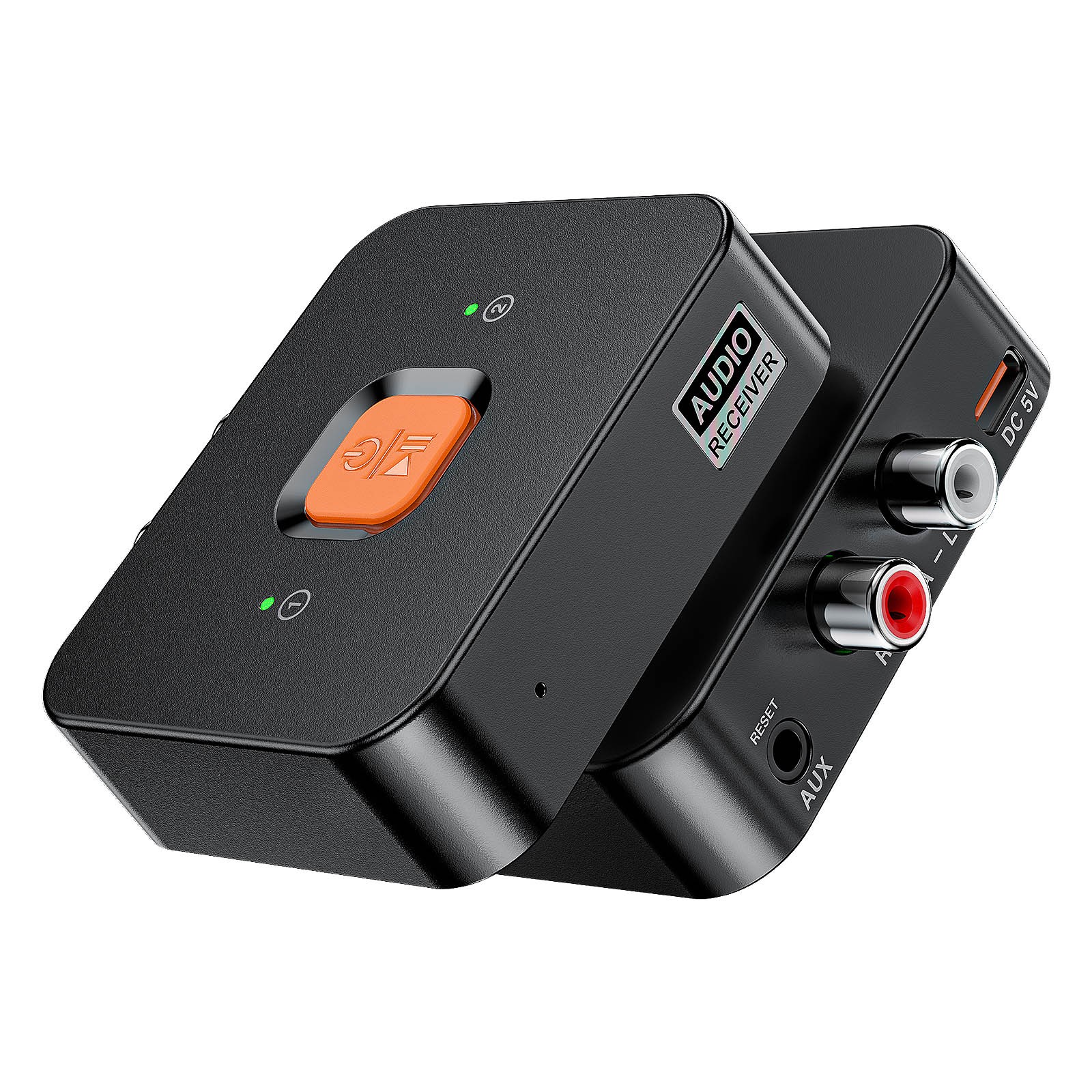 Bluetooth 6.0 Receiver Adapter Wireless Audio 3.5mm Aux RCA for Car Home Stereo
