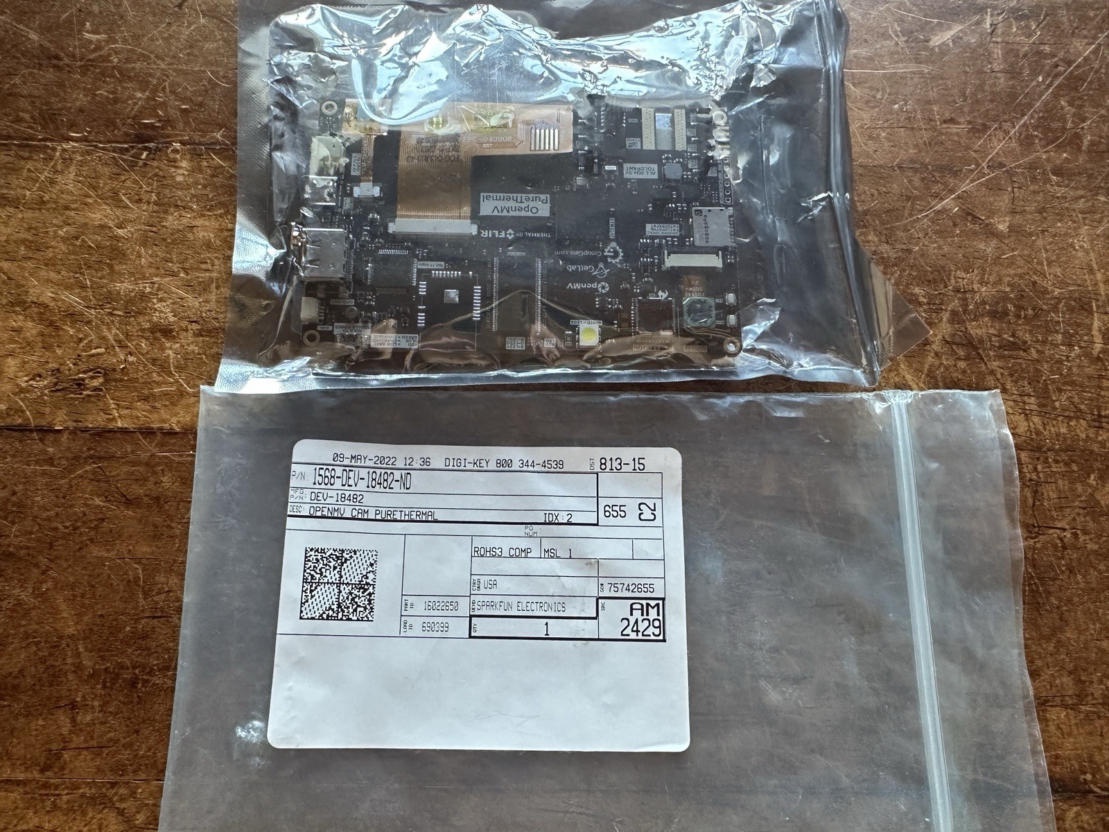 Pure Thermal OpenMV Multispectral Thermal Camera Board with LCD Screen