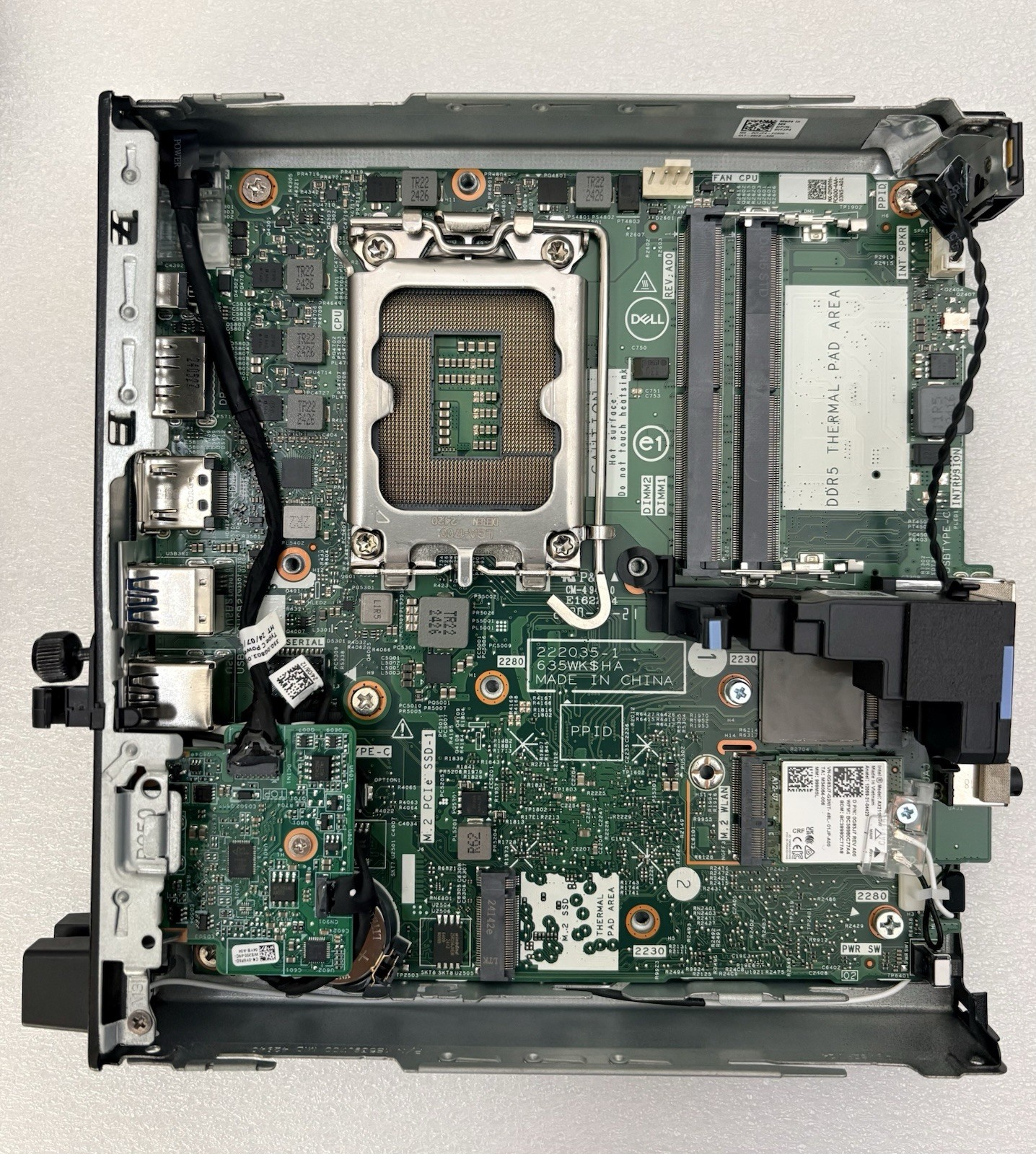DELL OPTIPLEX 7020 MICRO PC BAREBONE (NO RAM, CPU, SSD)