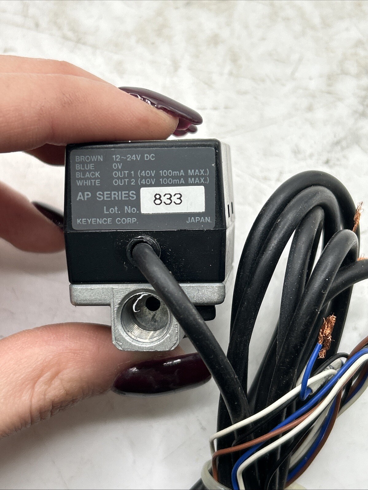 KEYENCE AP-23A DIGITAL POSITIVE PRESSURE SENSOR 12-24VDC 30 Days Warranty