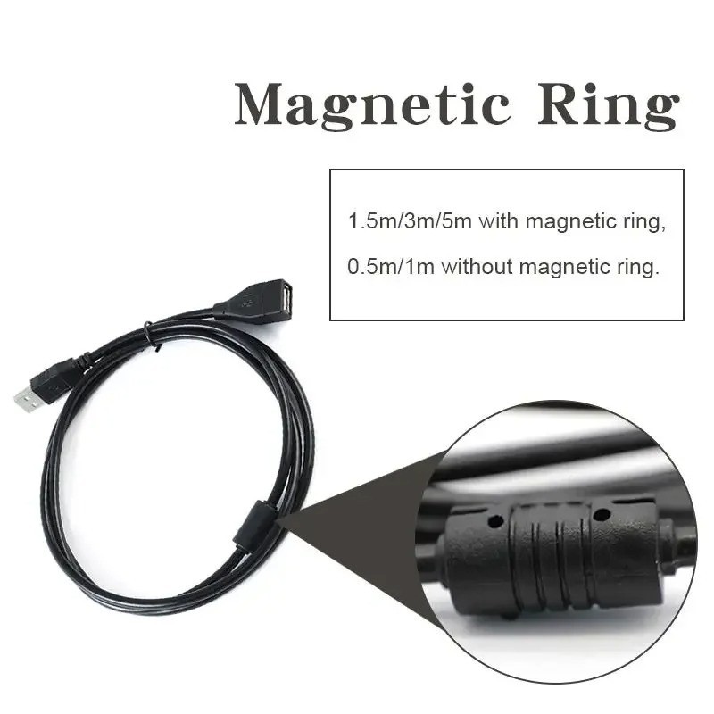 High-Speed USB-USB Extension Cable USB 2.0 Adapter Extender Cord Male/Female LOT