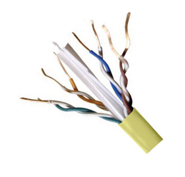 Lot of 10 CAT6E Ethernet 550MHz CMR Cable Yellow 1000FT 23 AWG COPPER