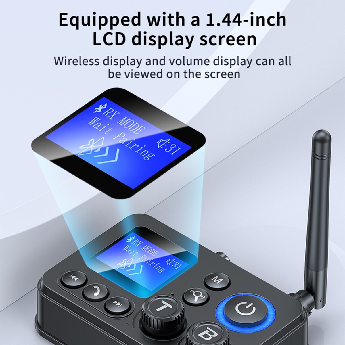 Bluetooth 5.4 Transmitter Receiver Long Range For TV Home Stereo Audio Adapter