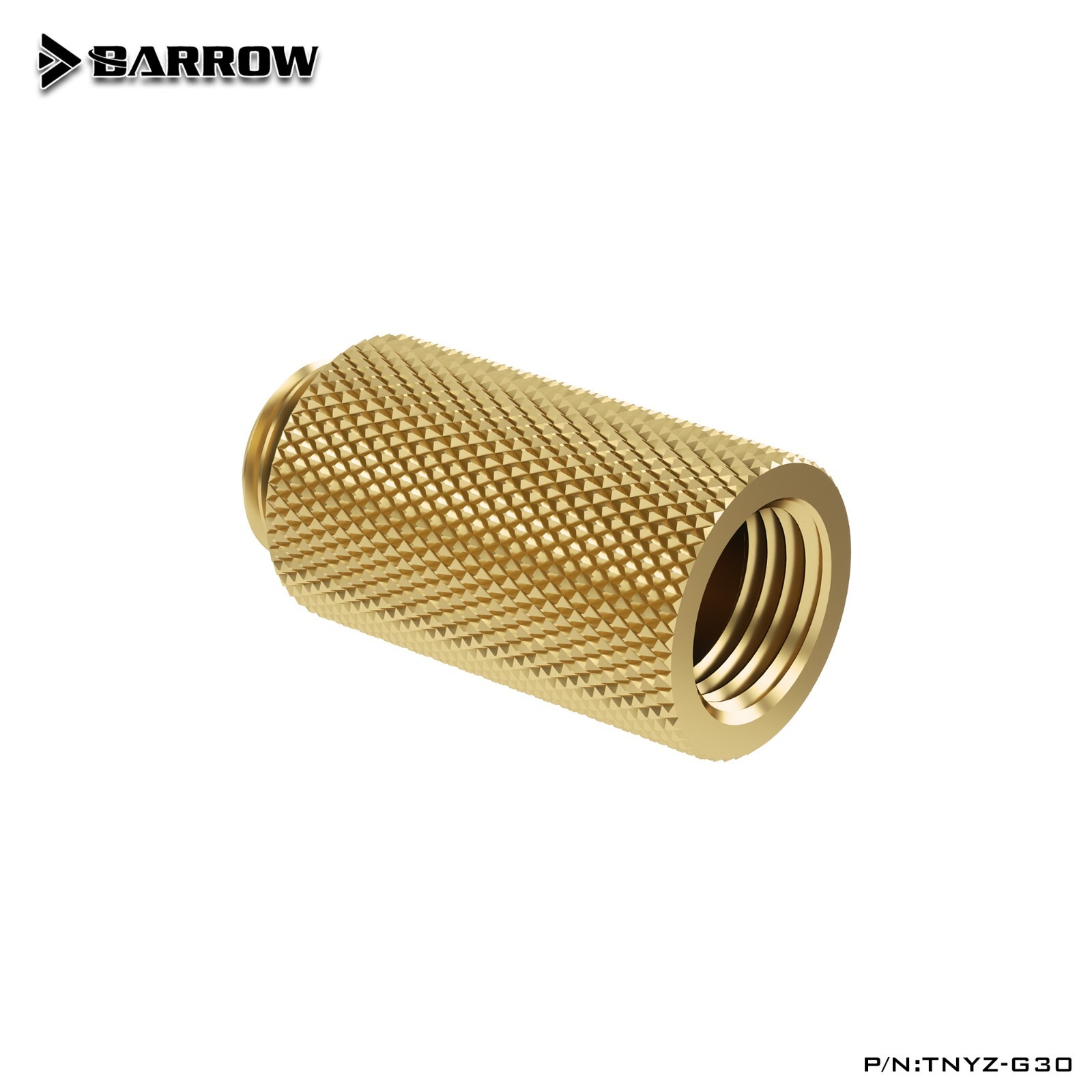 Barrow 30 mm G1/4″ Male to Female 30mm Extend Extender Fitting TNYZ-G30 Gold