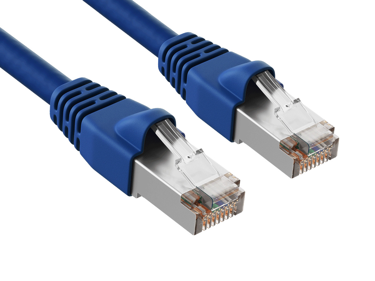 25ft Cat6a Shielded Ethernet Network Patch Cable STP Snagless 24AWG Bare Copp…