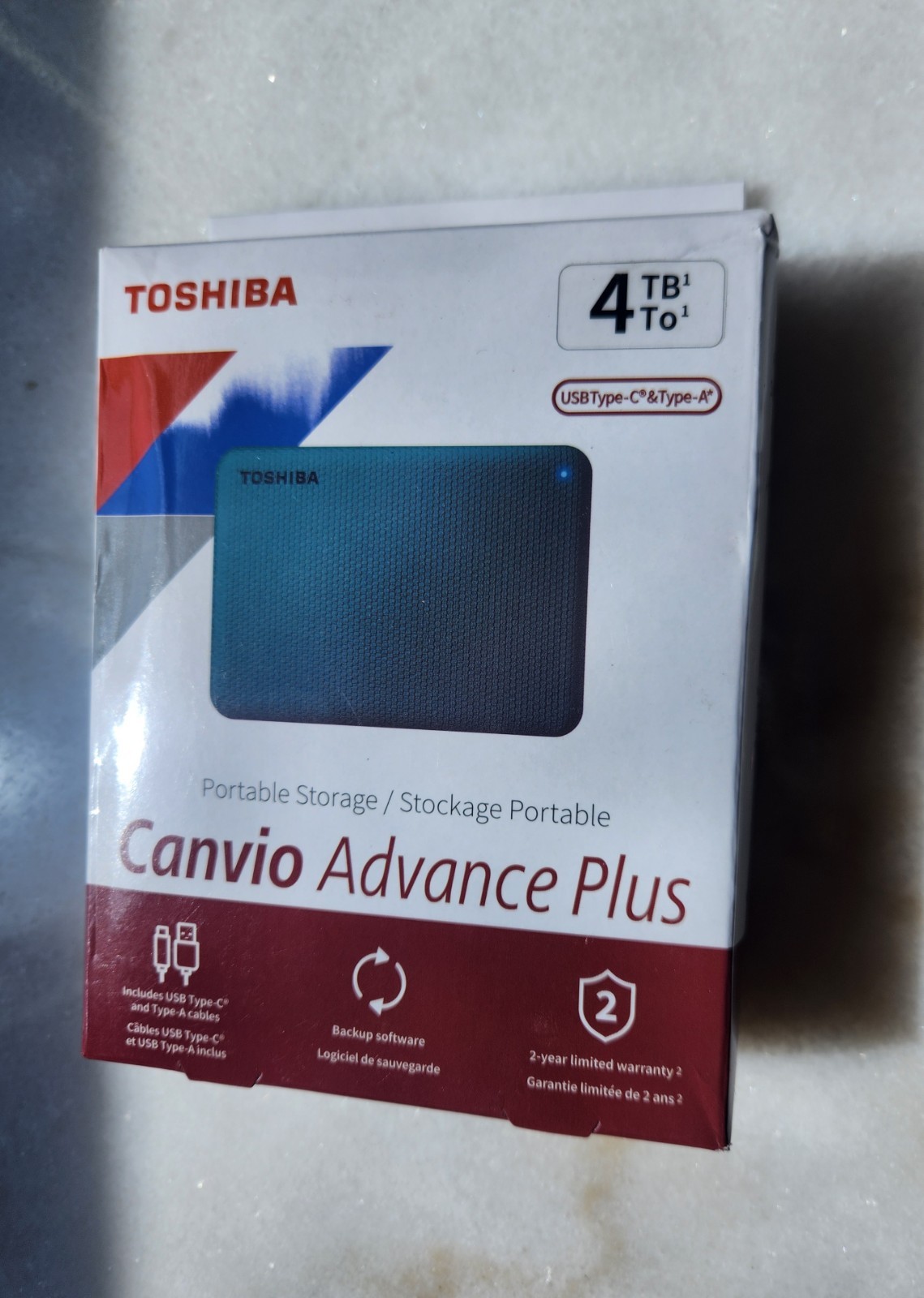 Toshiba Canvio Advance Plus Portable External Hard Drive 4TB – Green
