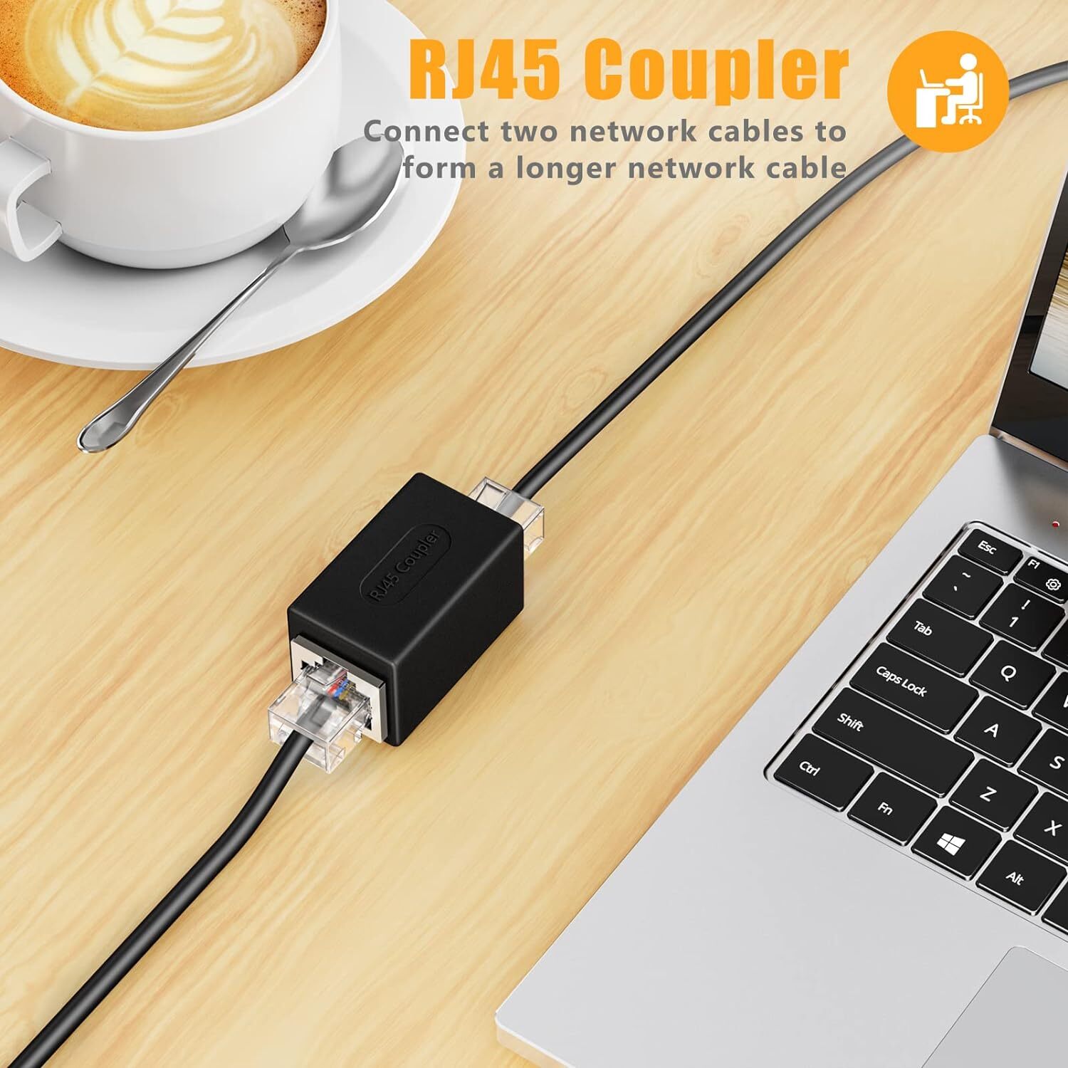 Phone Jack To Ethernet Adapter Rj11 To Rj45 Adapter Rj45 Female To Rj11 Male For