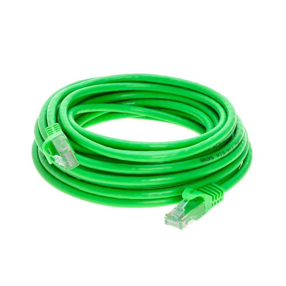 Cat6 Green Ethernet Patch Cord UTP Network LAN Cable RJ45, 3FT – 20FT Multi LOT