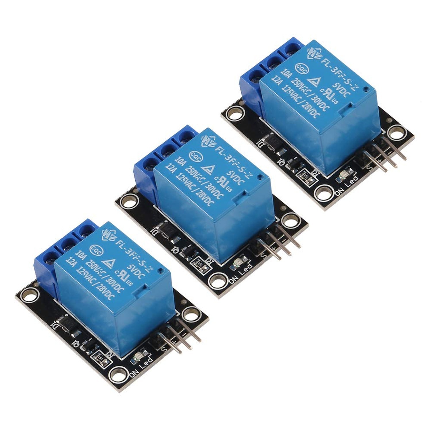 1 Channel Relay Shield Module, 3PCS DC 5V Indicator Light LED Module for Ardu…