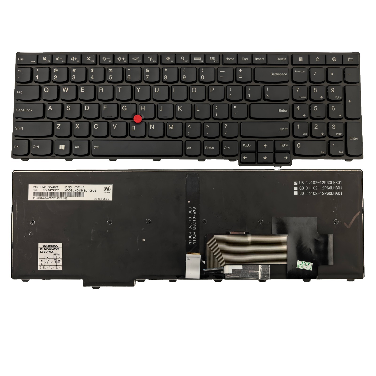 E531 E540 T540p W540 W541 US Backlit Keyboard with TrackPoint for ThinkPad T550