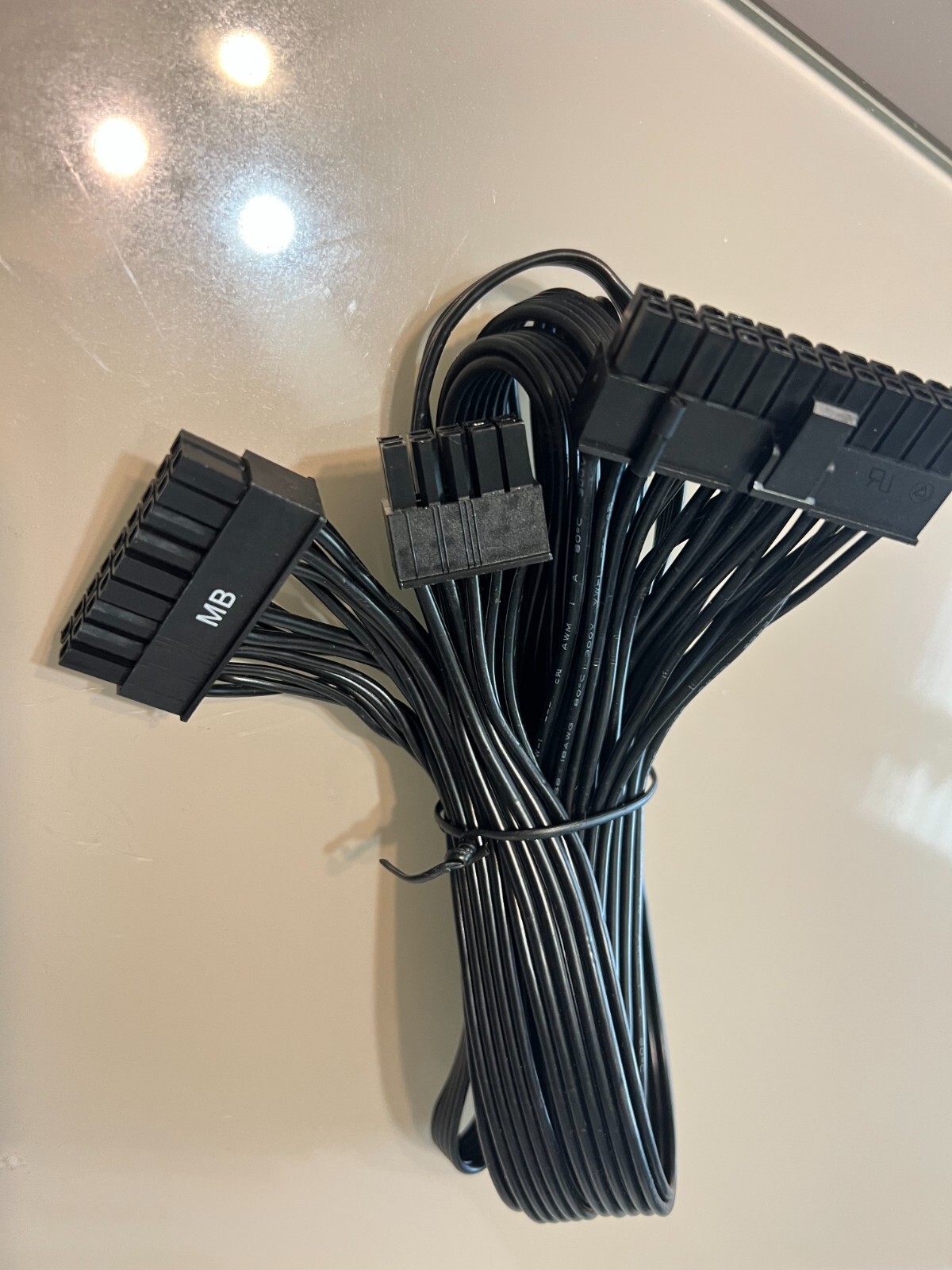 EVGA SUPERNOVA G2 G3 G5 GA 18 PIN + 10 PIN to 24 PIN MOTHER BOARD POWER CABLE