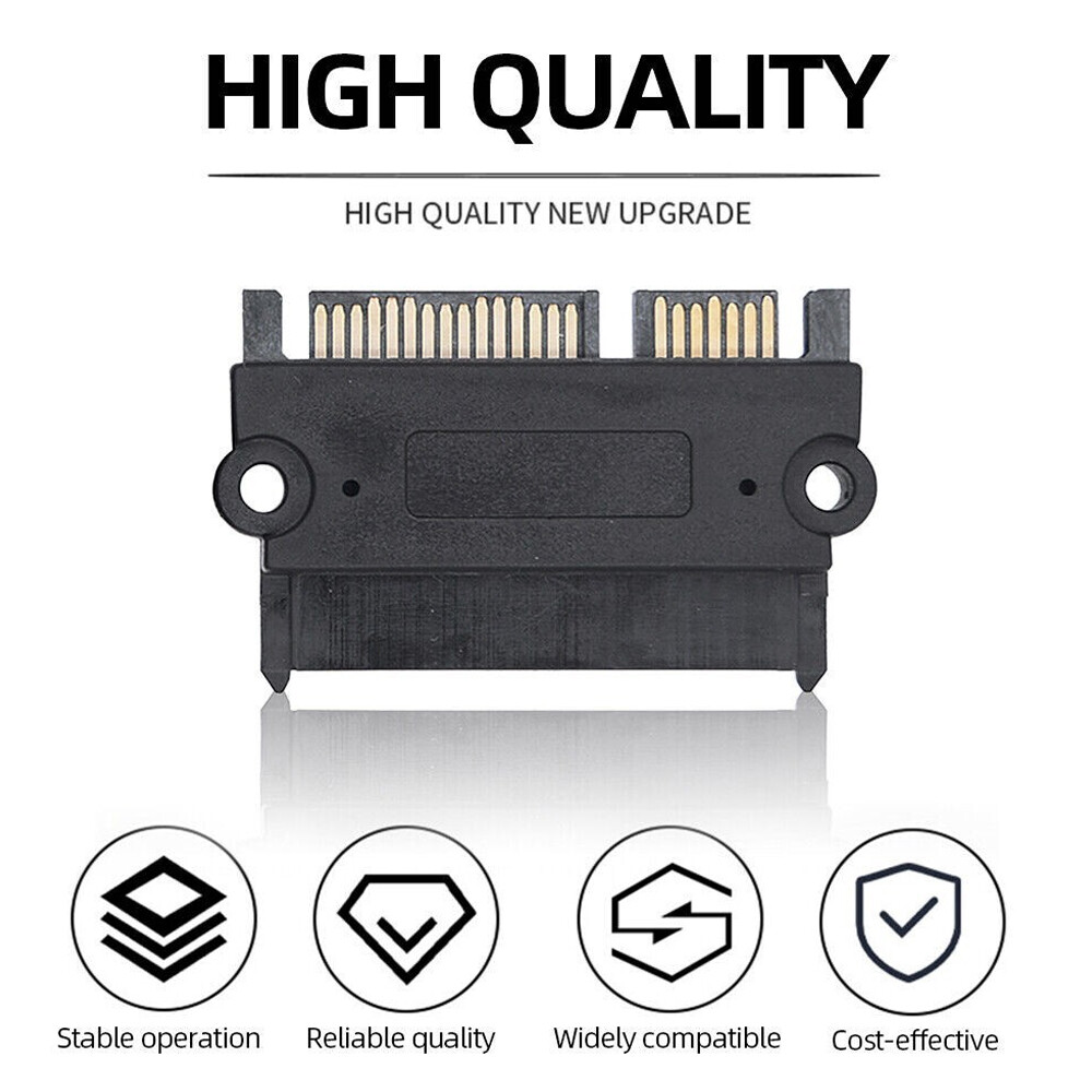 10X SATA 22P 7+15Pin Male Plug to SATA 22Pin 7+15P Female Jack Convertor Adapter