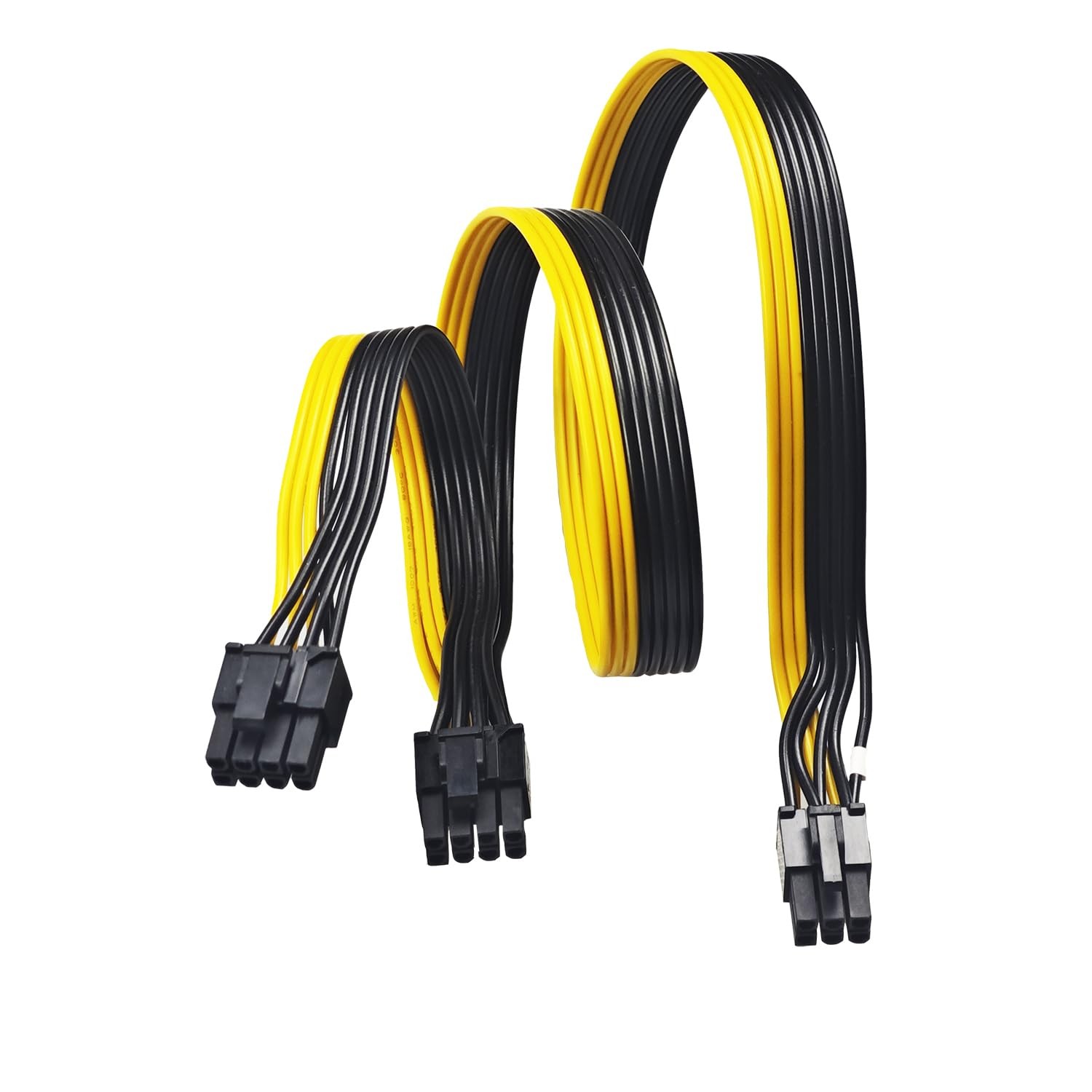 PCIe 6 Pin Male To Dual 8 Pin 6 Plus 2 Graphics Video Card GPU Power Cable