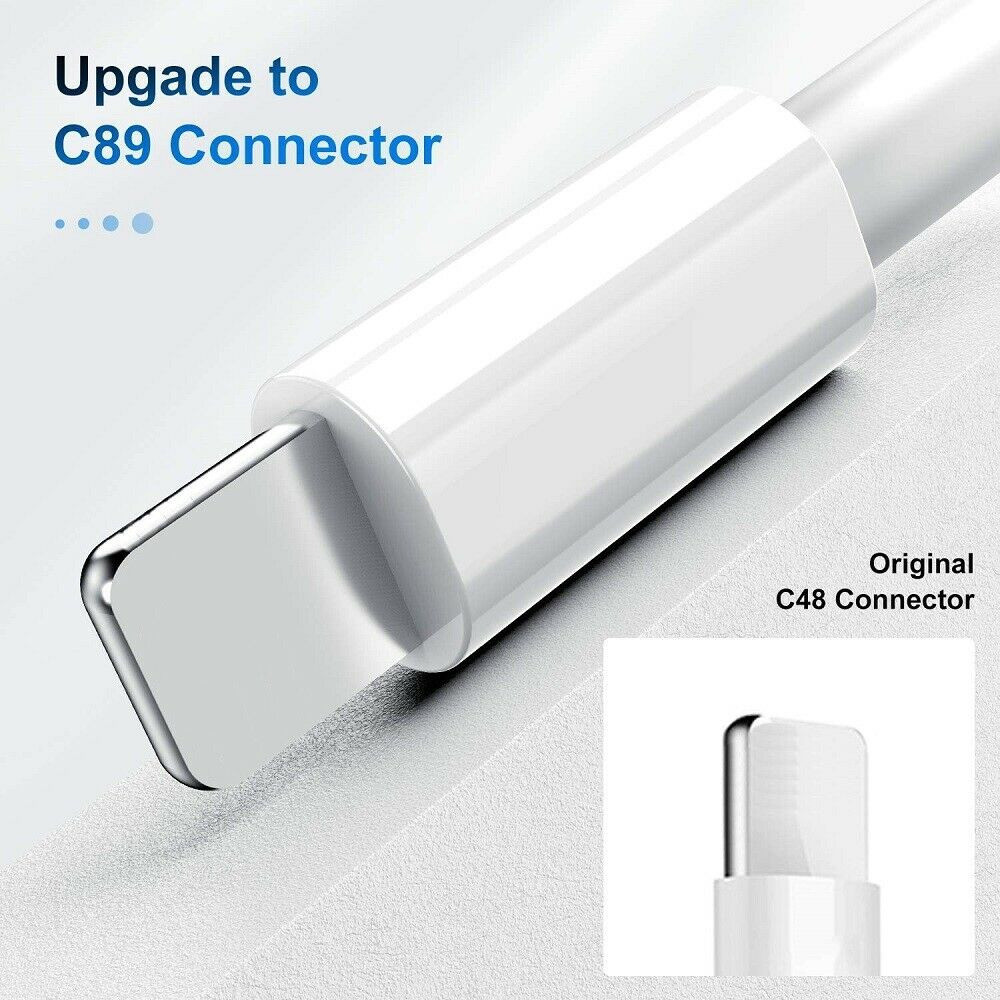 For iPhone 6 6s 7 8 X XR XS 11 12 13 USB Fast Wall Charger Brick Charging Cable