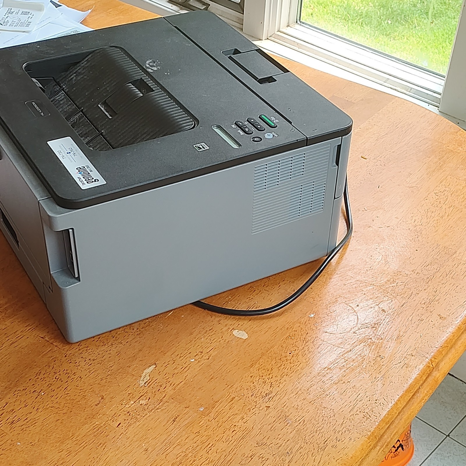 Used Brother HL-L2350DW B&W Laser Printer Duplex Wireless, TN-760 Toner Included