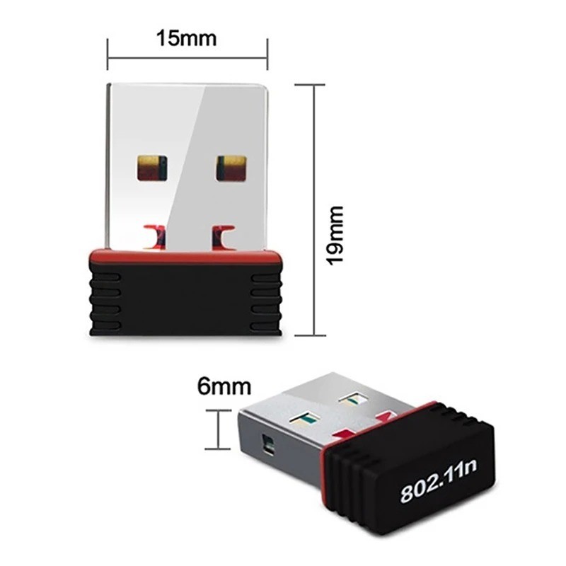Wireless Mini USB WiFi 6 Adapter 150Mbps RTL8188 802.11n USB Wifi Receiver Dongl