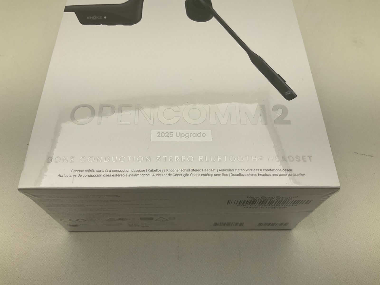 New Shokz C120-AN-BK-US OpenComm2 2025 Bone Conduction Wireless Headset sealed